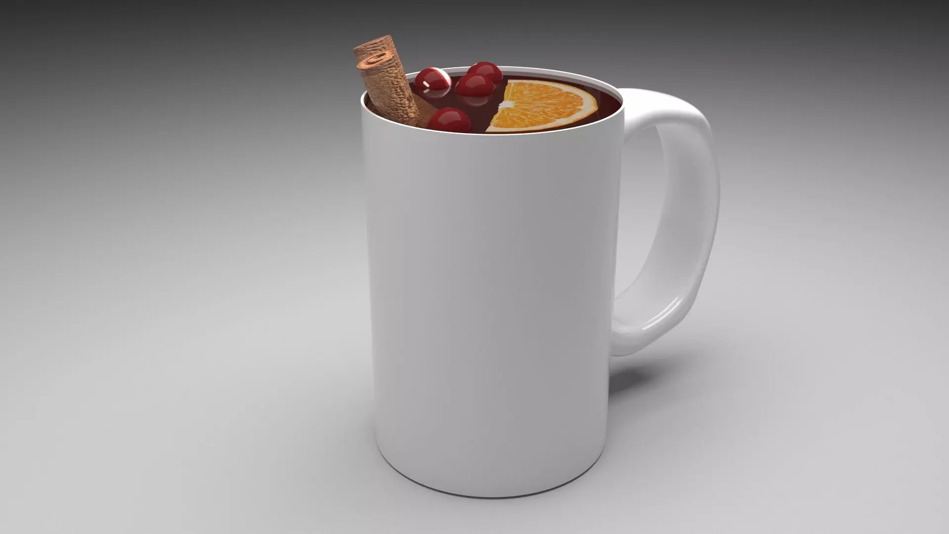 Cranberry Spiced Tea 3D model