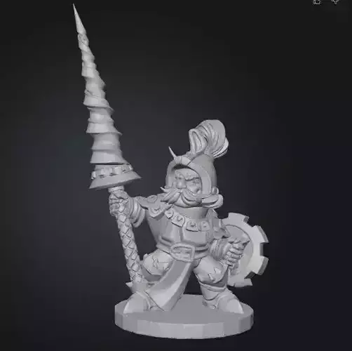 Mini Armored Soldier Sculpture