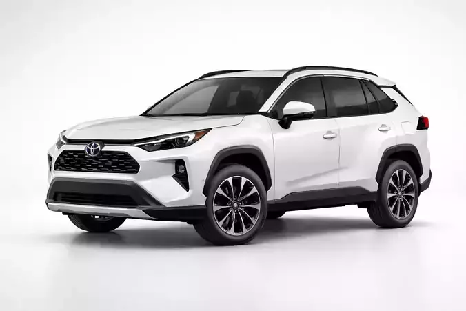 Toyota RAV4 2026 Low Poly Modern SUV Optimized 3D Model