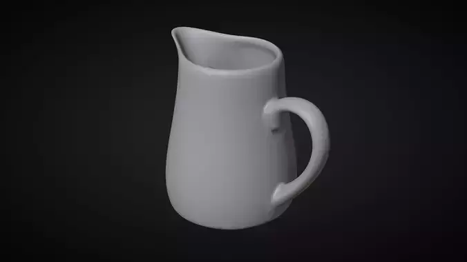 Milk Jug 3D Model Combo Low-poly 3D model 6