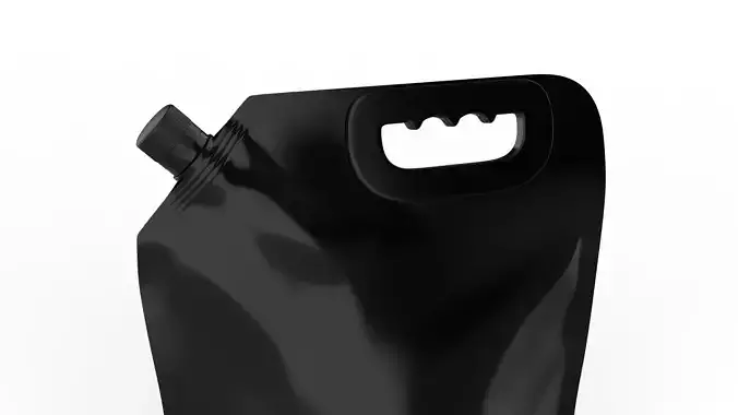 Stand-Up Spout Pouch Packaging 3D model 7
