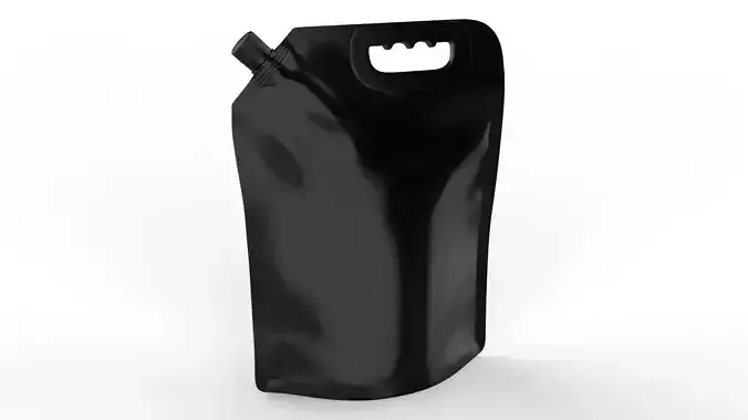 Stand-Up Spout Pouch Packaging 3D model 6