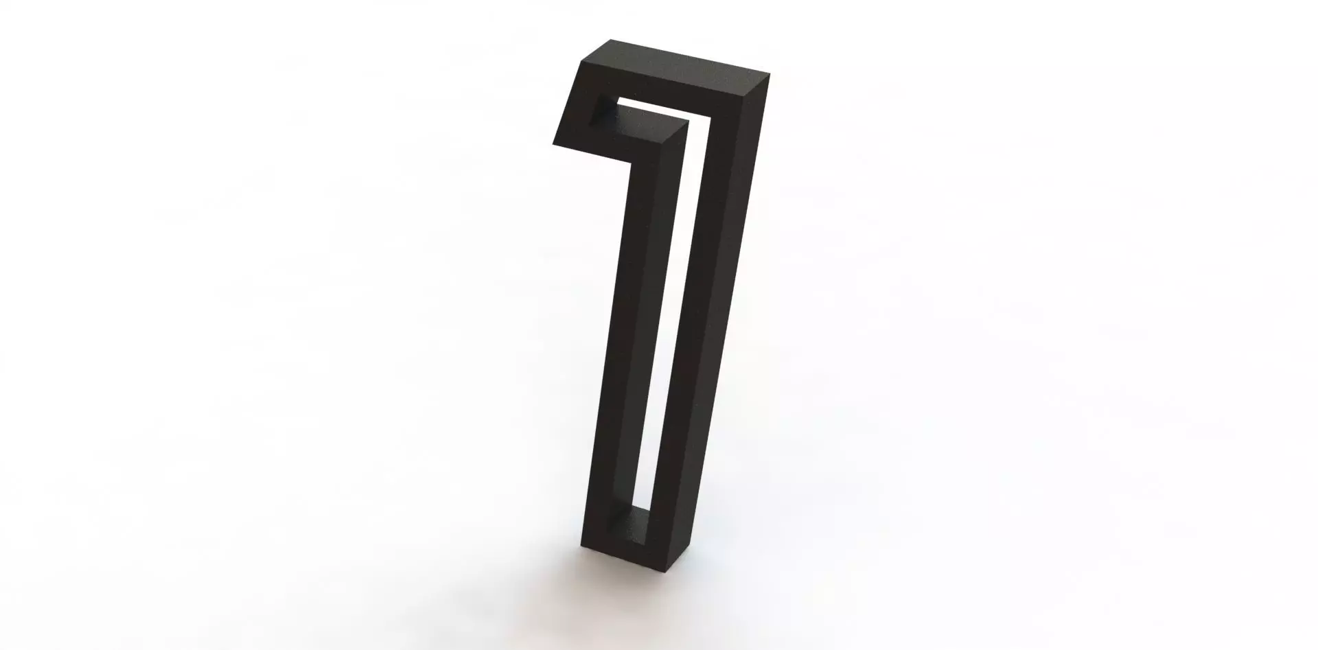 Numero 1 Number 3D print model