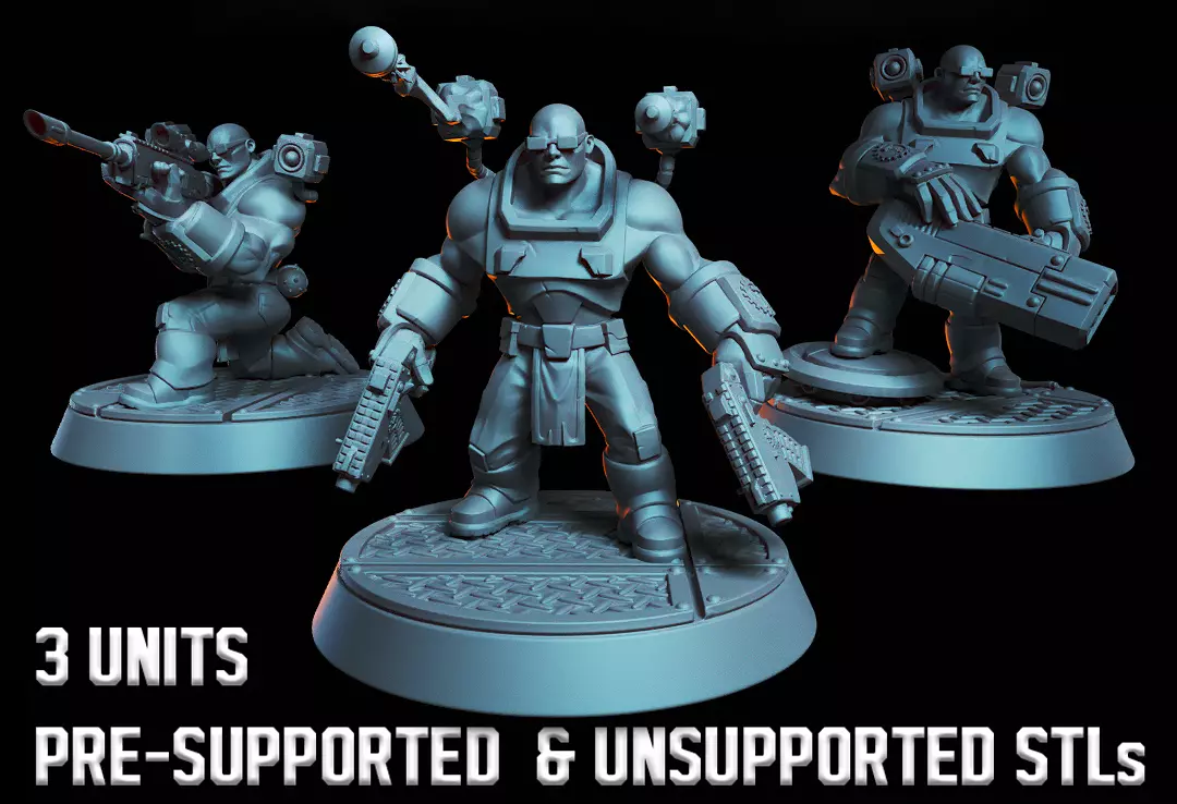 Imperial Heavy Brutes - Abhuman Tactical Squad 3D print model