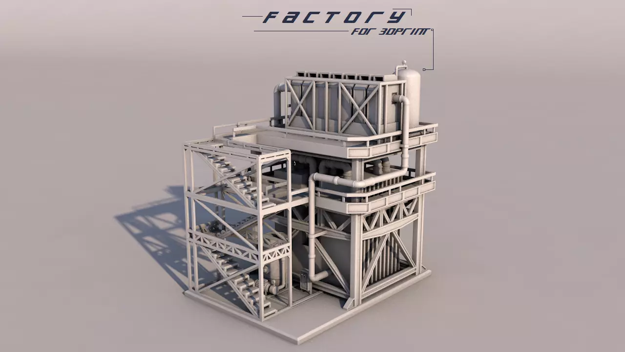 Small Factory 3D print model