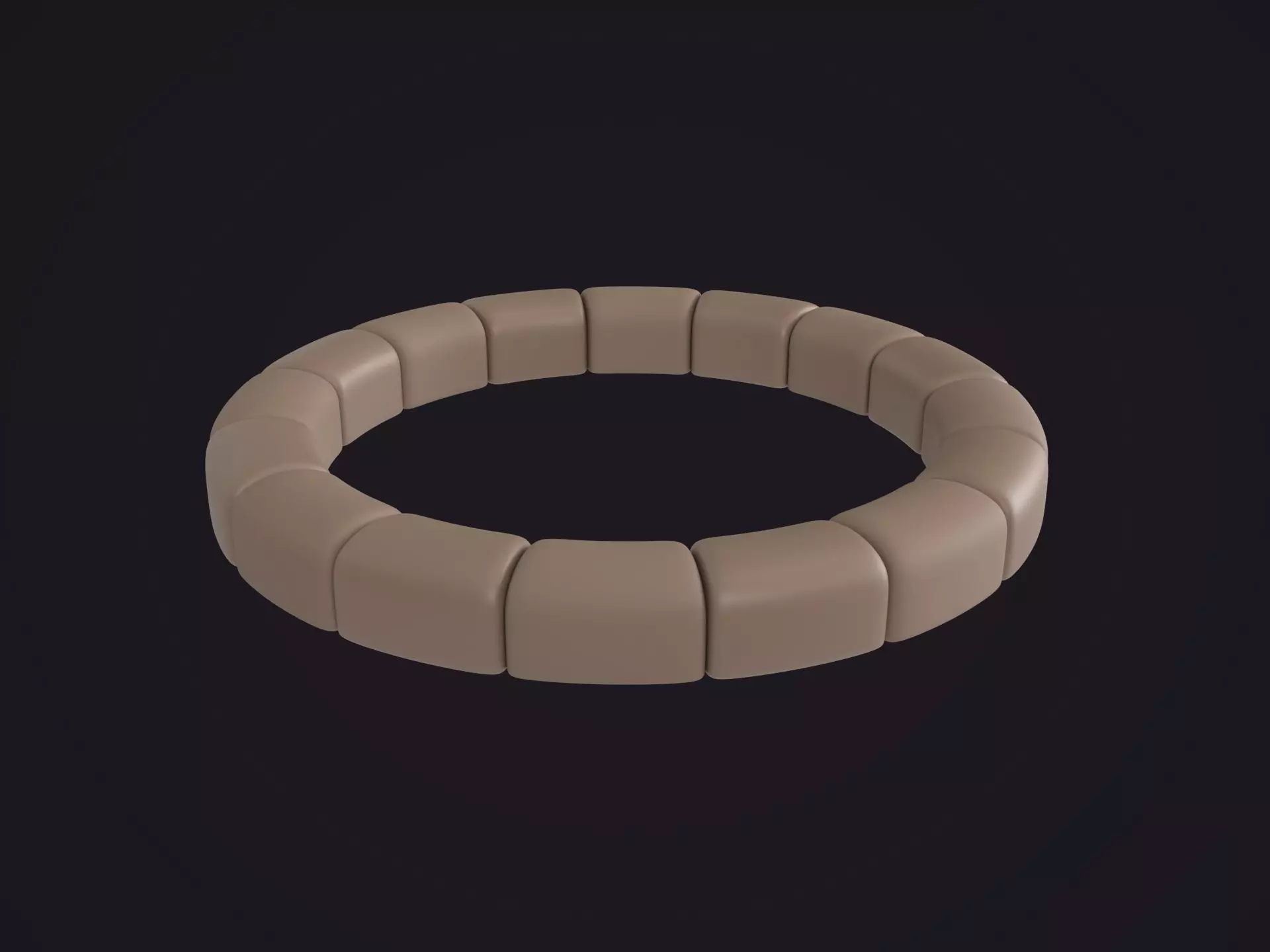 Stylized Stone Fire Pit 3D model