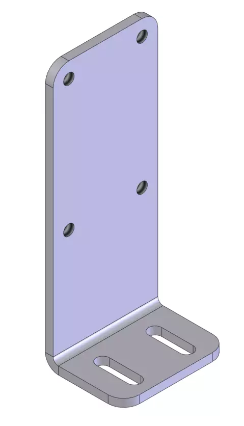 Universal Photo Sensor Bracket - L Slot Type M2-5 3D model 3D model