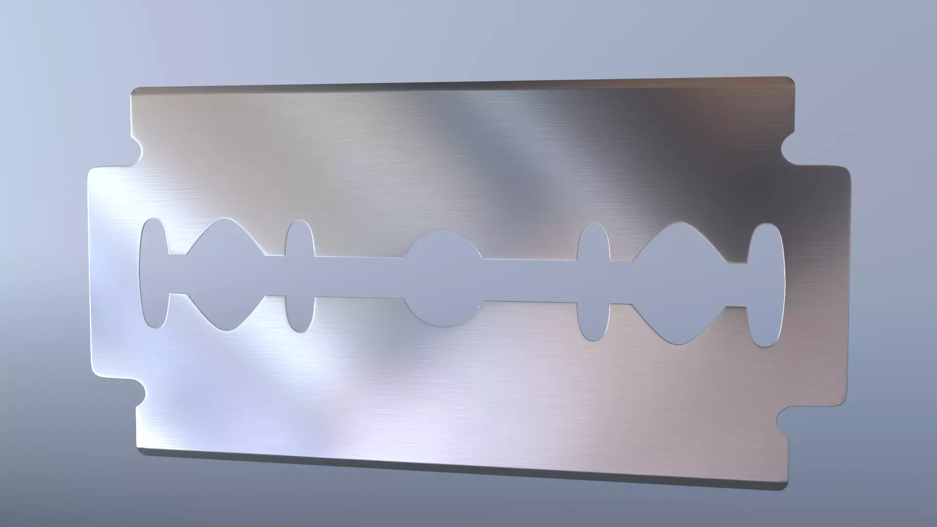 Razor Blade PBR Low-poly 3D model