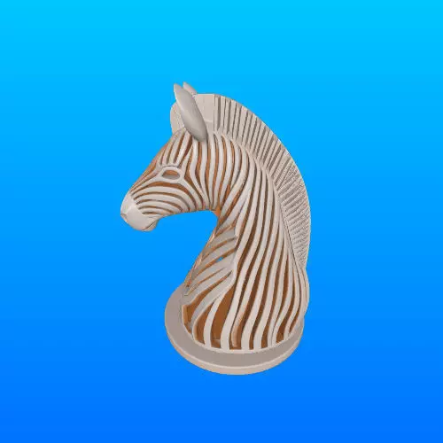 3529 Hollow Zebra with Cutout Stripes 3D Model STL 3D print model