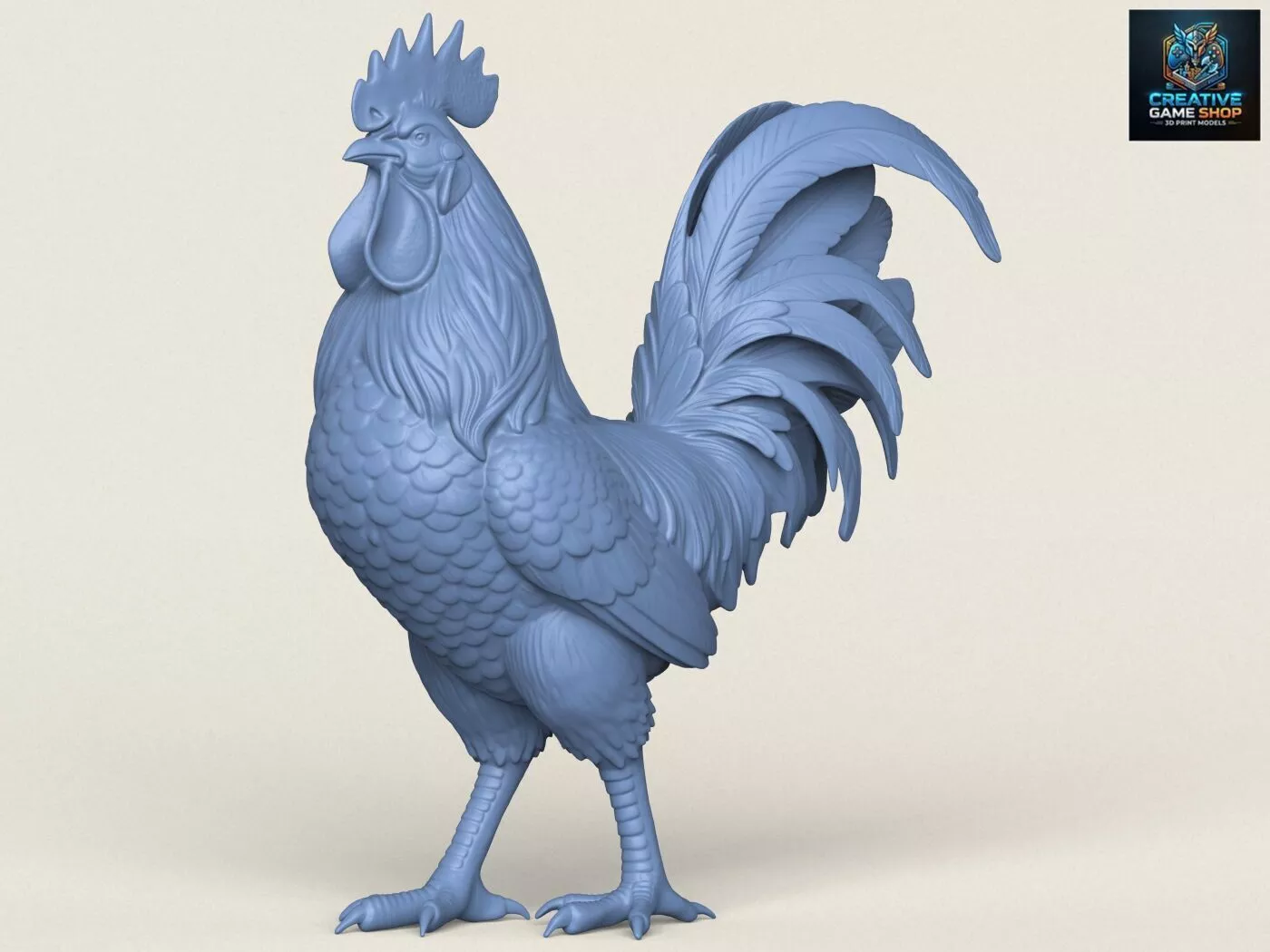Hen Print Ready 3D Model 3D print model