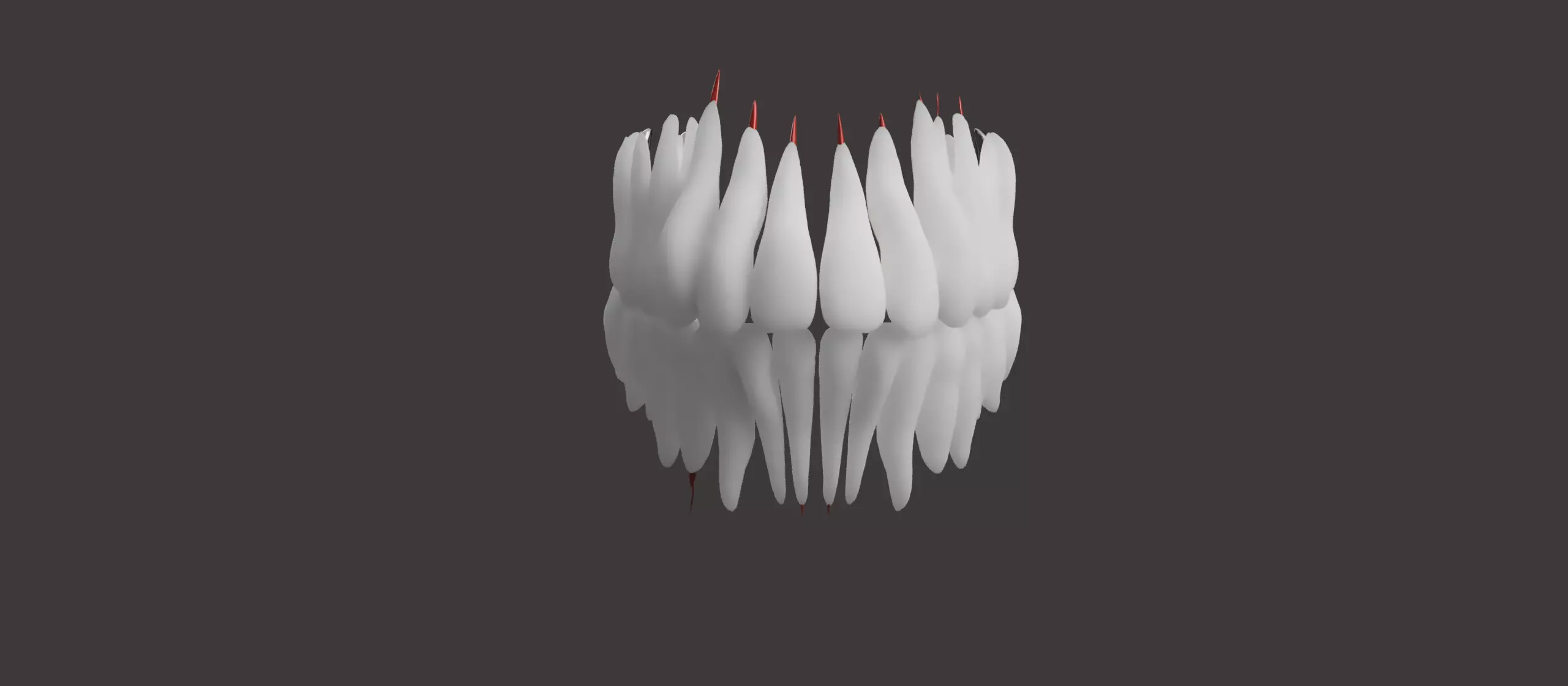 Teeth With Roots 3D print model