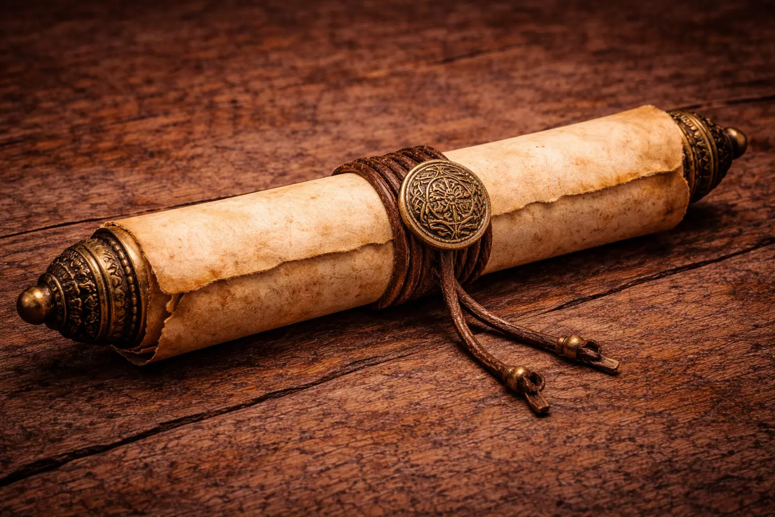 Medieval Parchment Scroll - Game Ready PBR 3D Model Low-poly 3D model