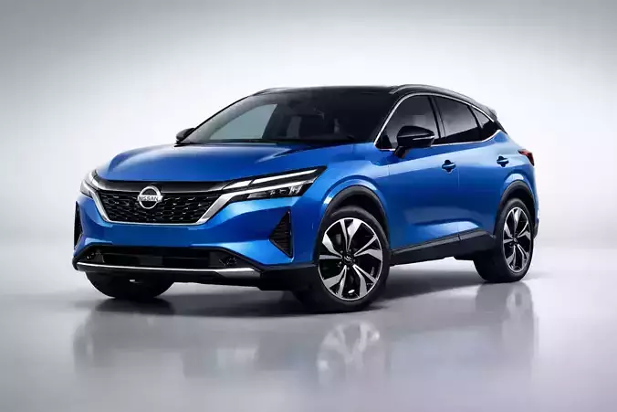 Nissan Qashqai 2026 Low Poly Modern SUV Optimized 3D