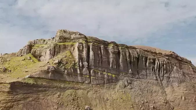 Mountain Cliff Face Scan