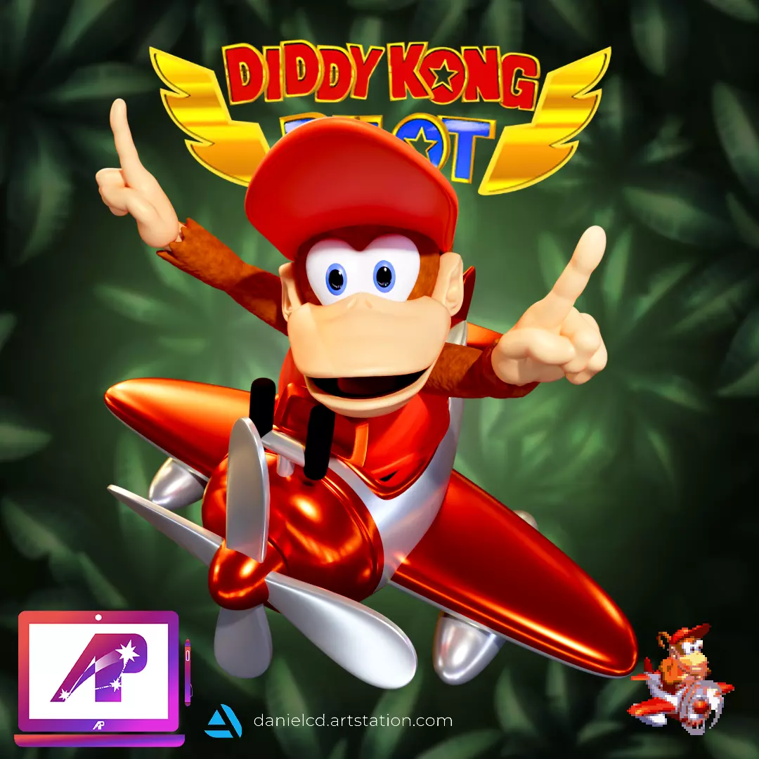 Diddy Kong Pilot 3D print model
