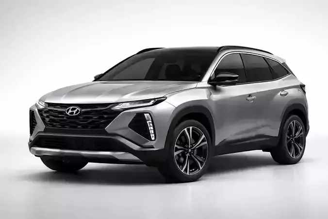Hyundai Tucson 2026 Low Poly Modern SUV Optimized 3D