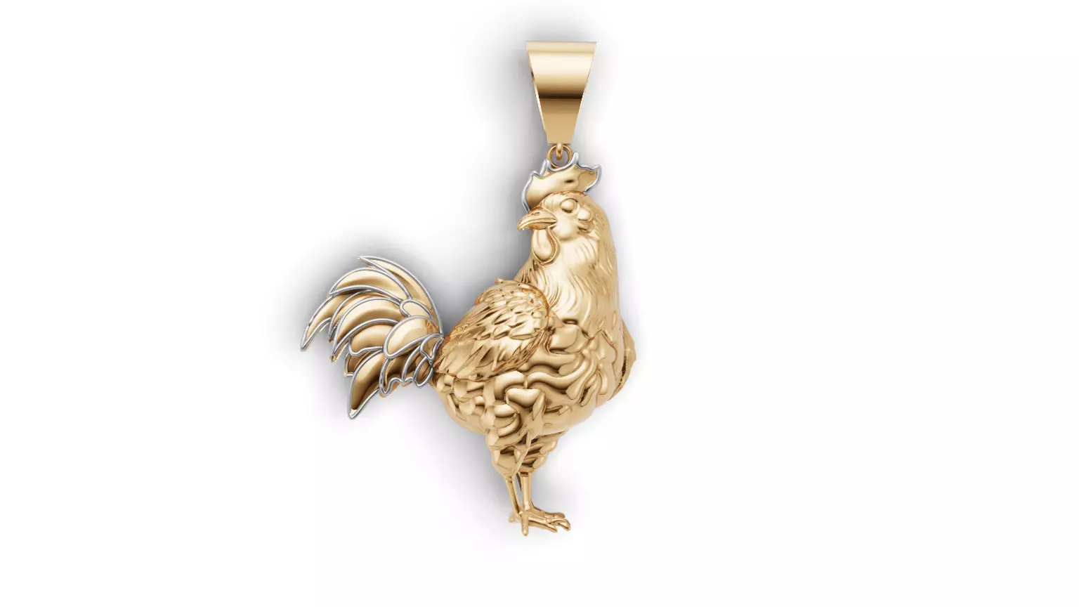 hen pendant 3D Model 3D print model 3D print model