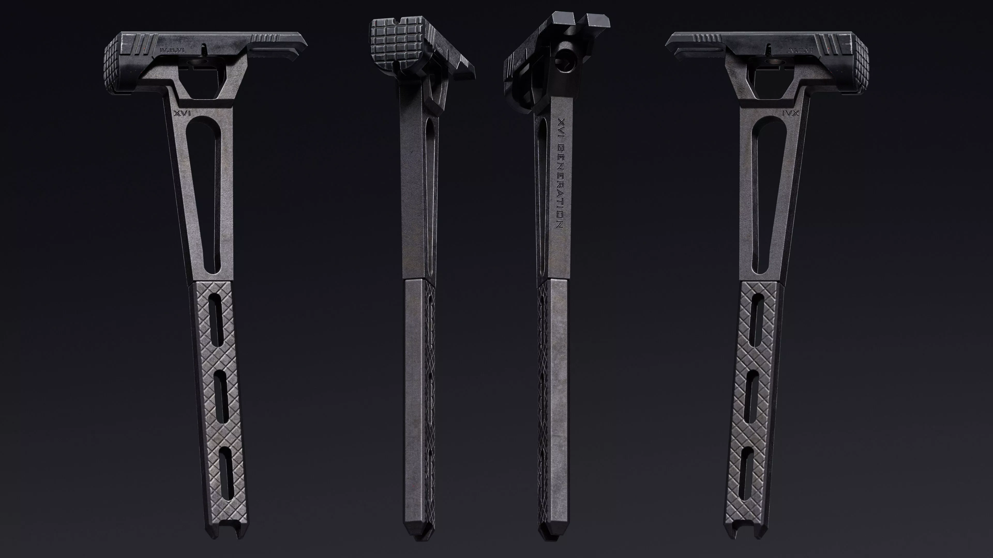 3D model Tactical Breaching Hammer - Axe GameReady Modular Melee