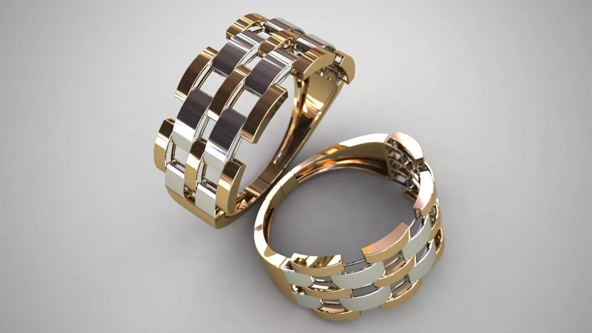 Rolex ring women men 3D print model