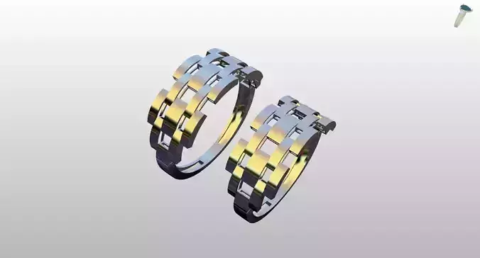 gold Rolex ring women men