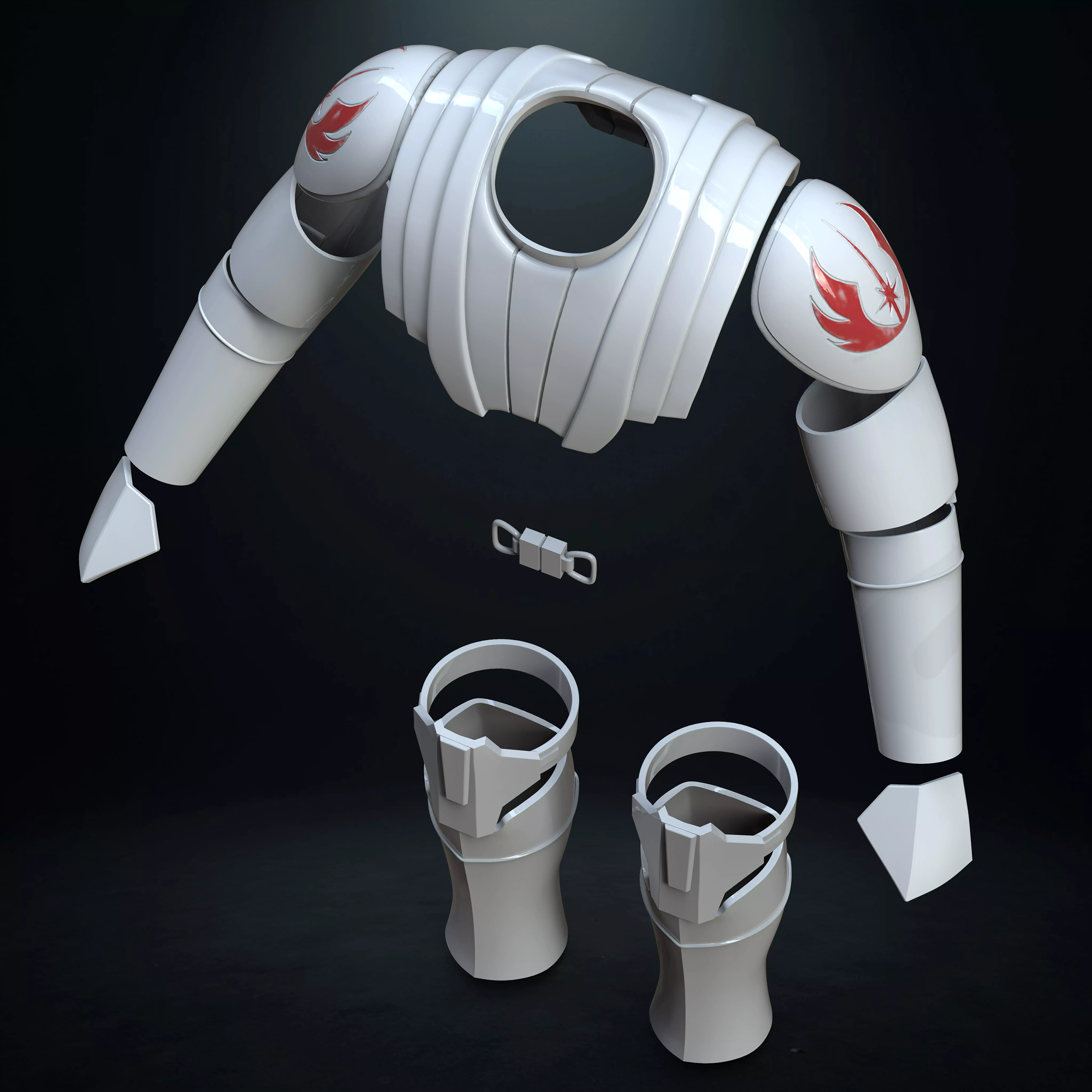 Obi Wan Kenobi Battle Armor Cosplay Star Wars 3D print model