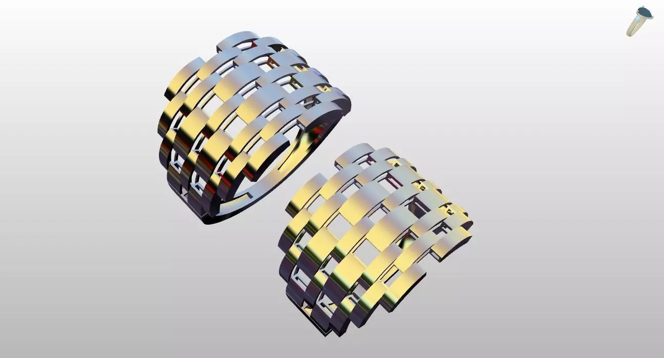 Rolex ring women men 3D print model