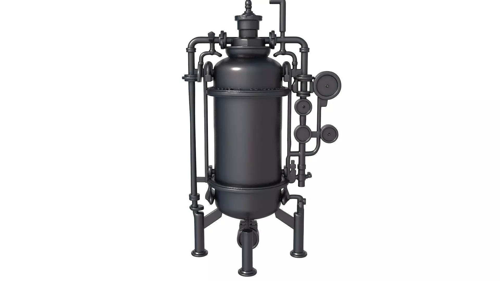 distillation machine - sci fi tank - cylindrical tank 3D print model