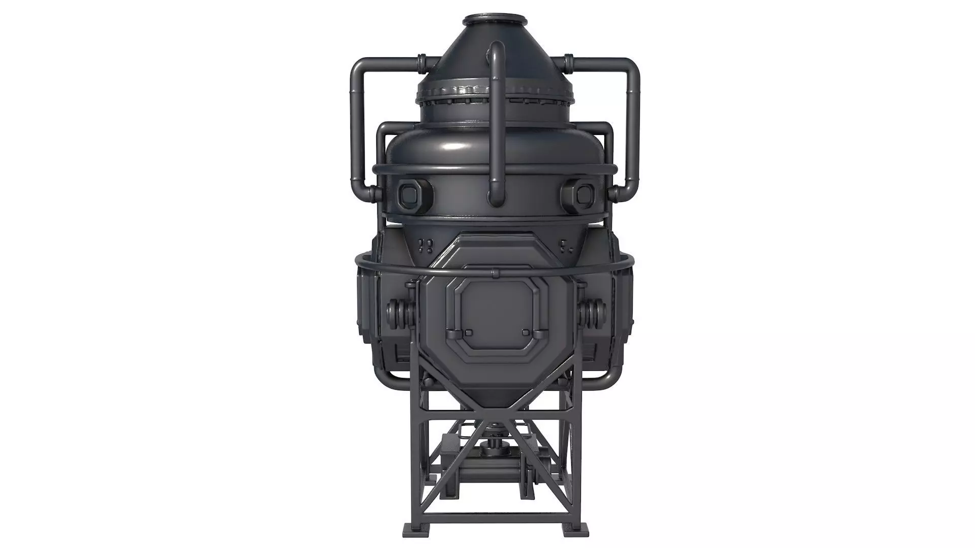 sci fi tank - cylindrical silo - Gas tank 3D print model