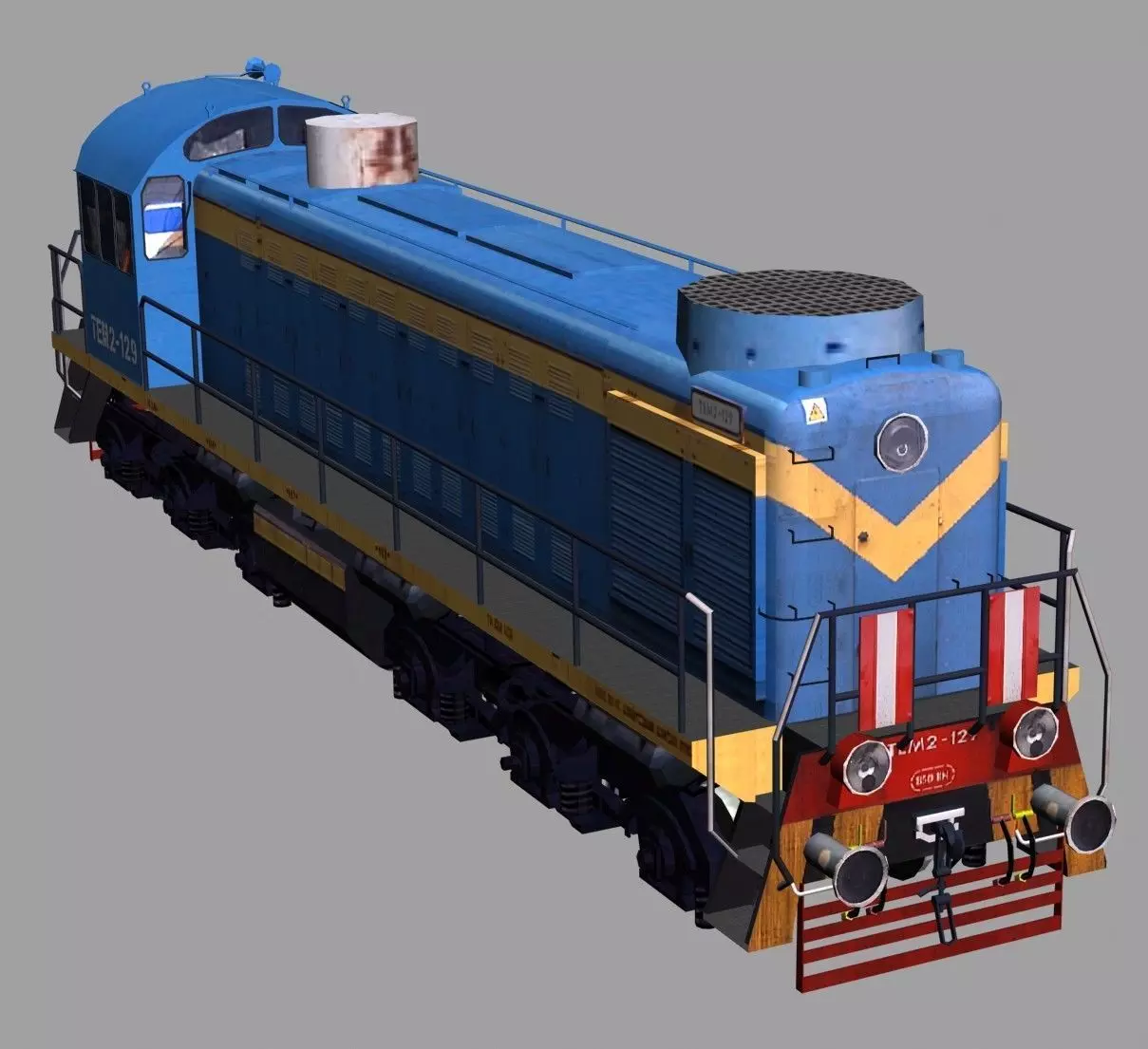 TEM2 locomotive 3D model