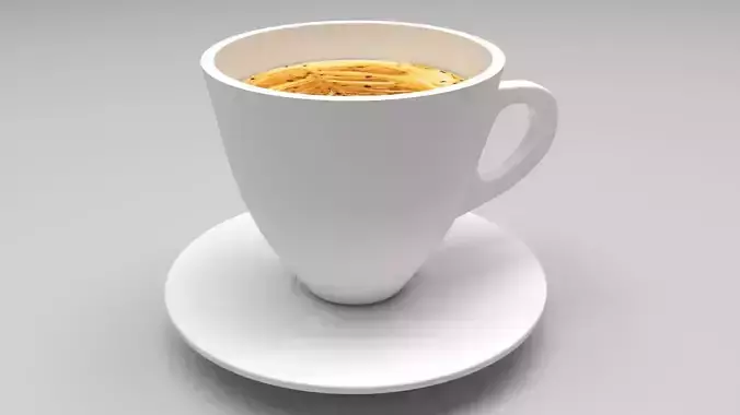 Hazelnut Cappuccino 3D model 4