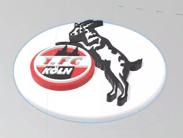 Wandlogo FC Koeln 3D print model