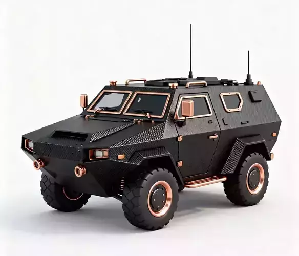 Shadow-Recon Stealth Transport 3D Model