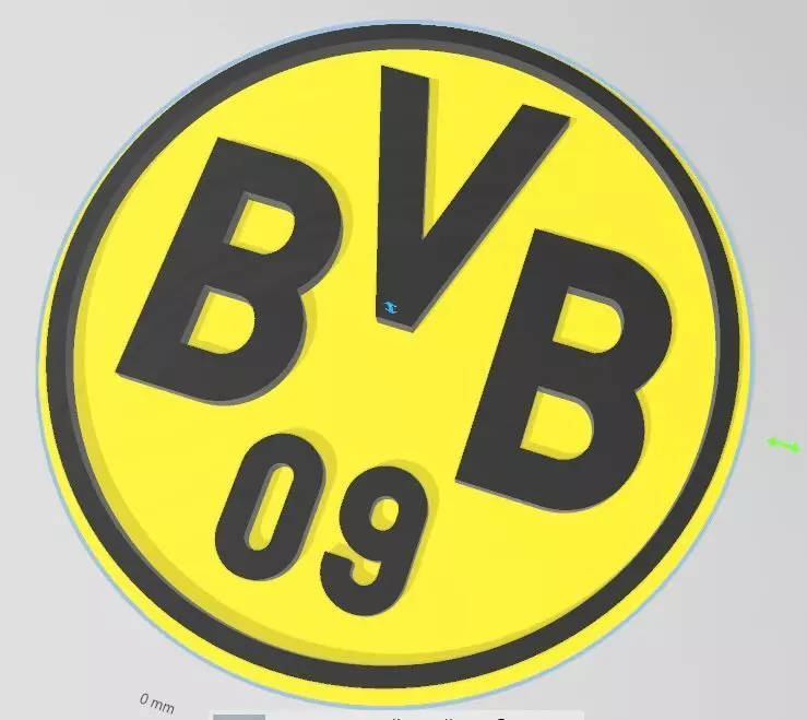 Wandlogo BvB Borussia Dortmund 3D print model