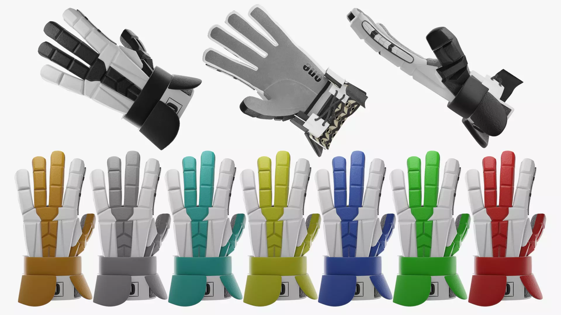 Grip Pro Goalkeeper Gloves 3D model