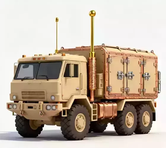 Signal-Sentry Mobile Command Truck 3D Model
