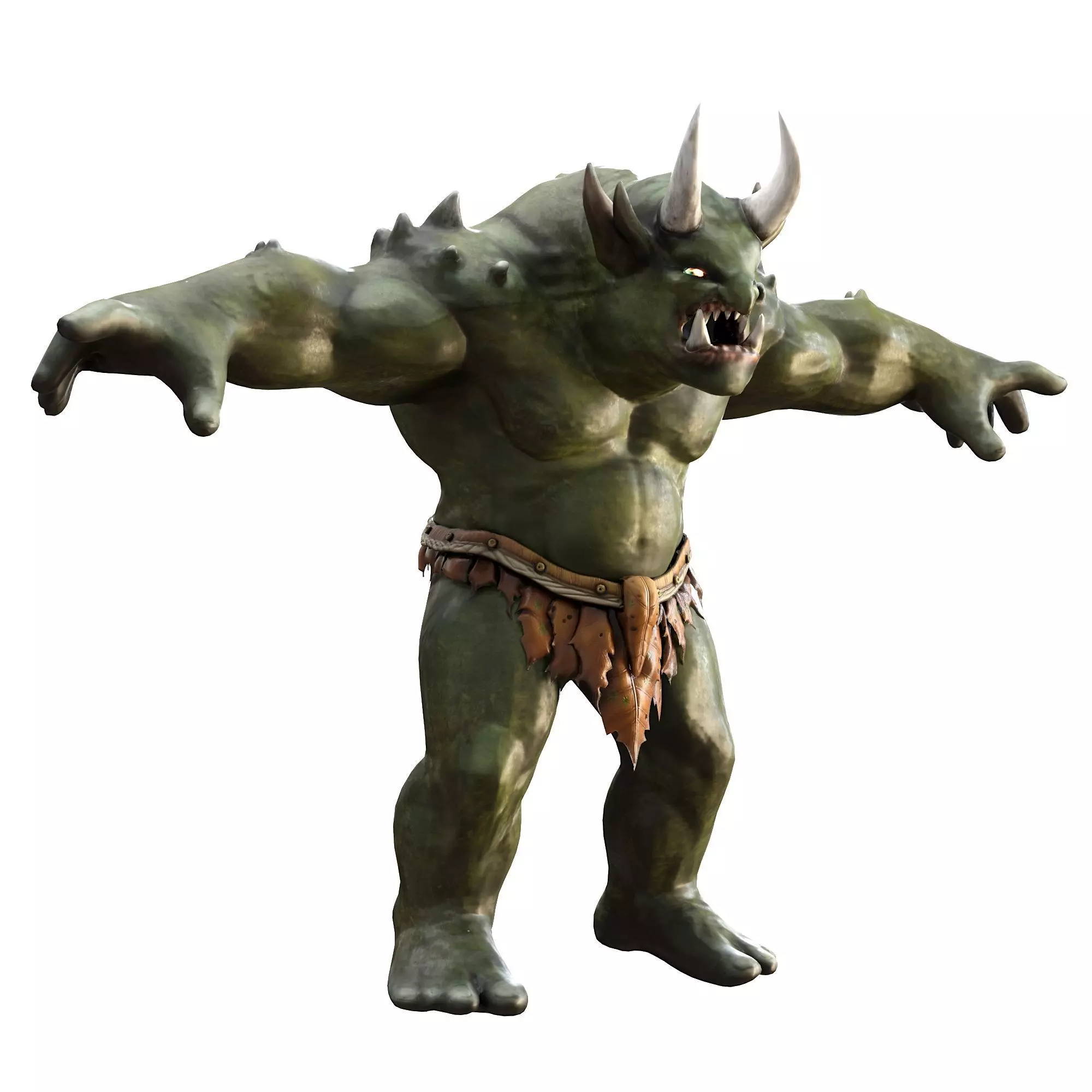 Savage Orc Brute Low-poly 3D model