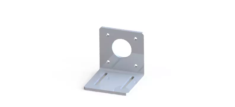 NEMA 17 Motor Mount 3mm Laser Cut Ready Free 3D print model