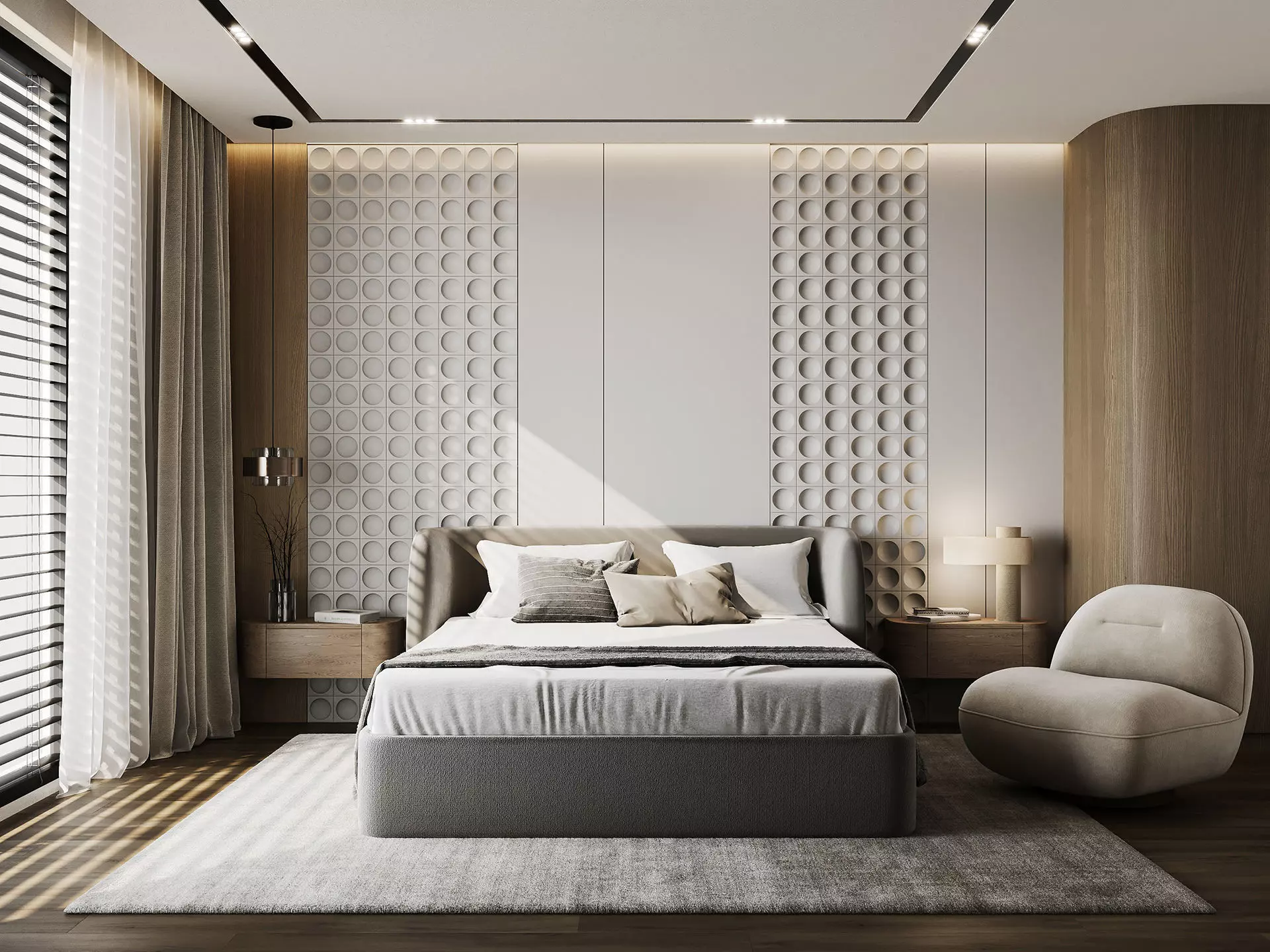 Interior scene bedroom 01 3D model