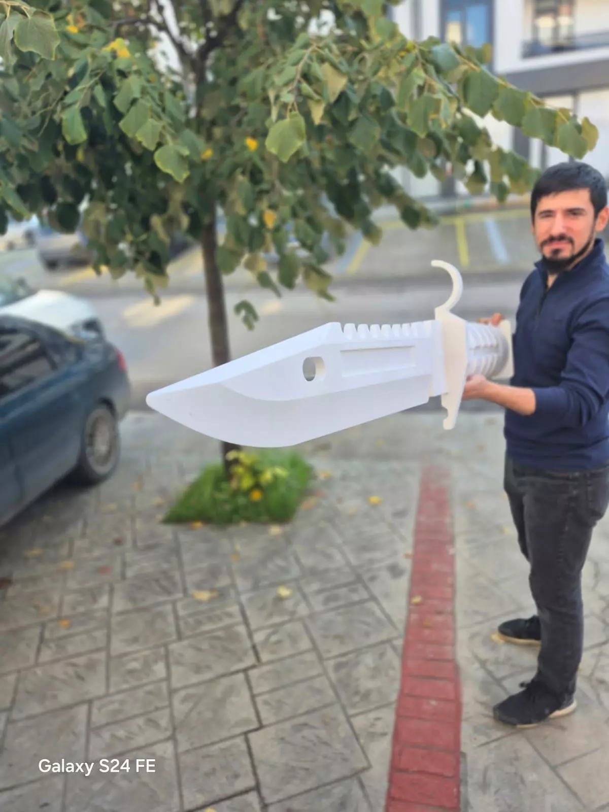 1500mm Tactical Bayonet Knife Cutaway Display odel 3mf STL 3D print model