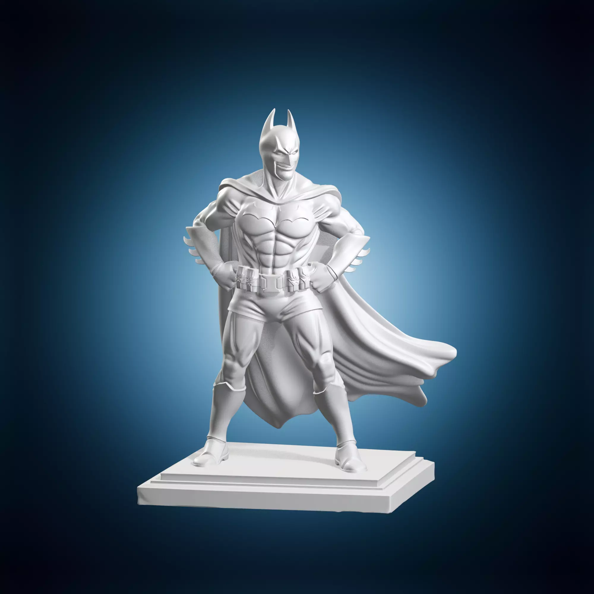 Batman Statue Heroic Pose 3D print model