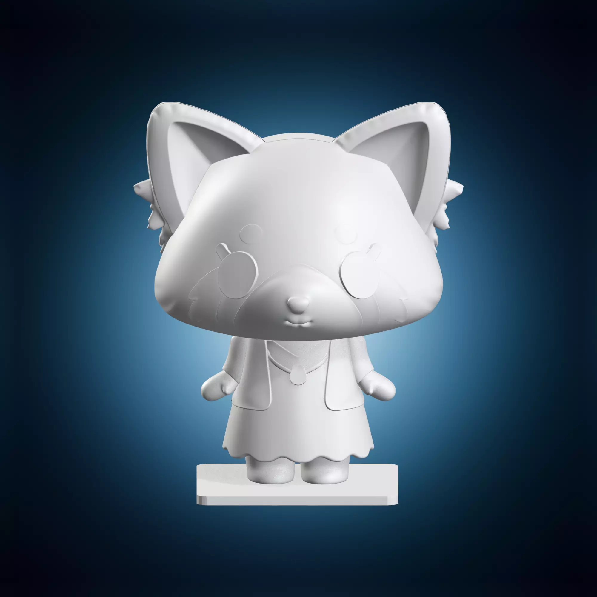 Aggretsuko Anime Character Miniature 3D print model