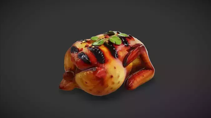 Roast Chicken 3D model