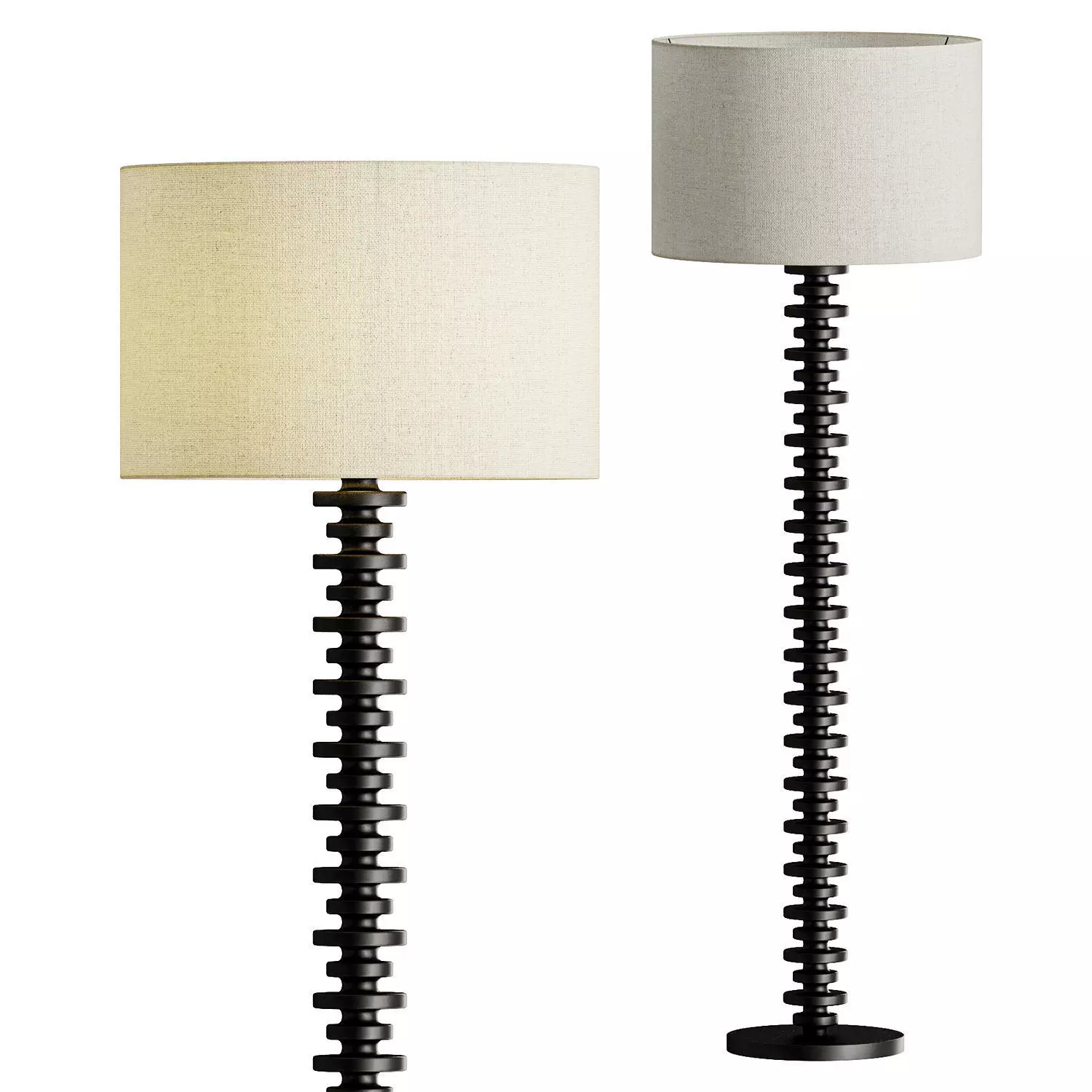 Fishbone Floor Lamp 3D model