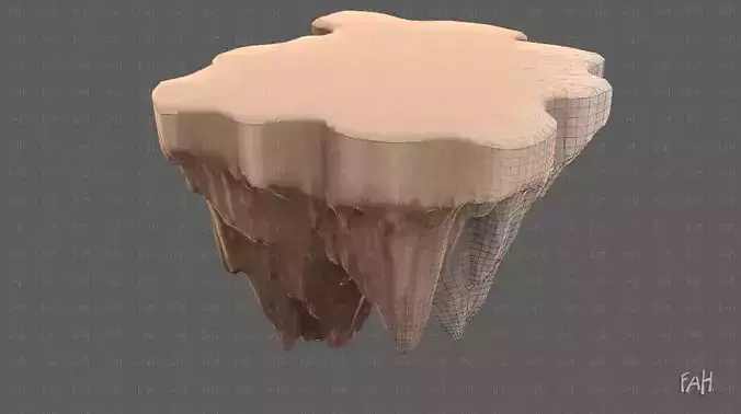 Island V04 Low-poly 3D model