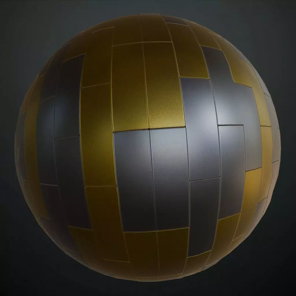 Powered Metal Design PBR Seamless Texture