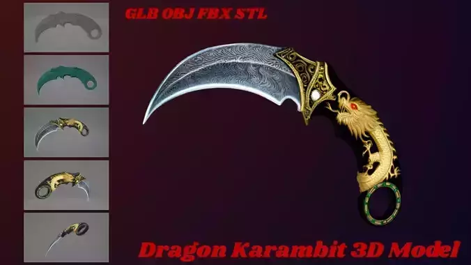 Dragon Karambit - High Poly