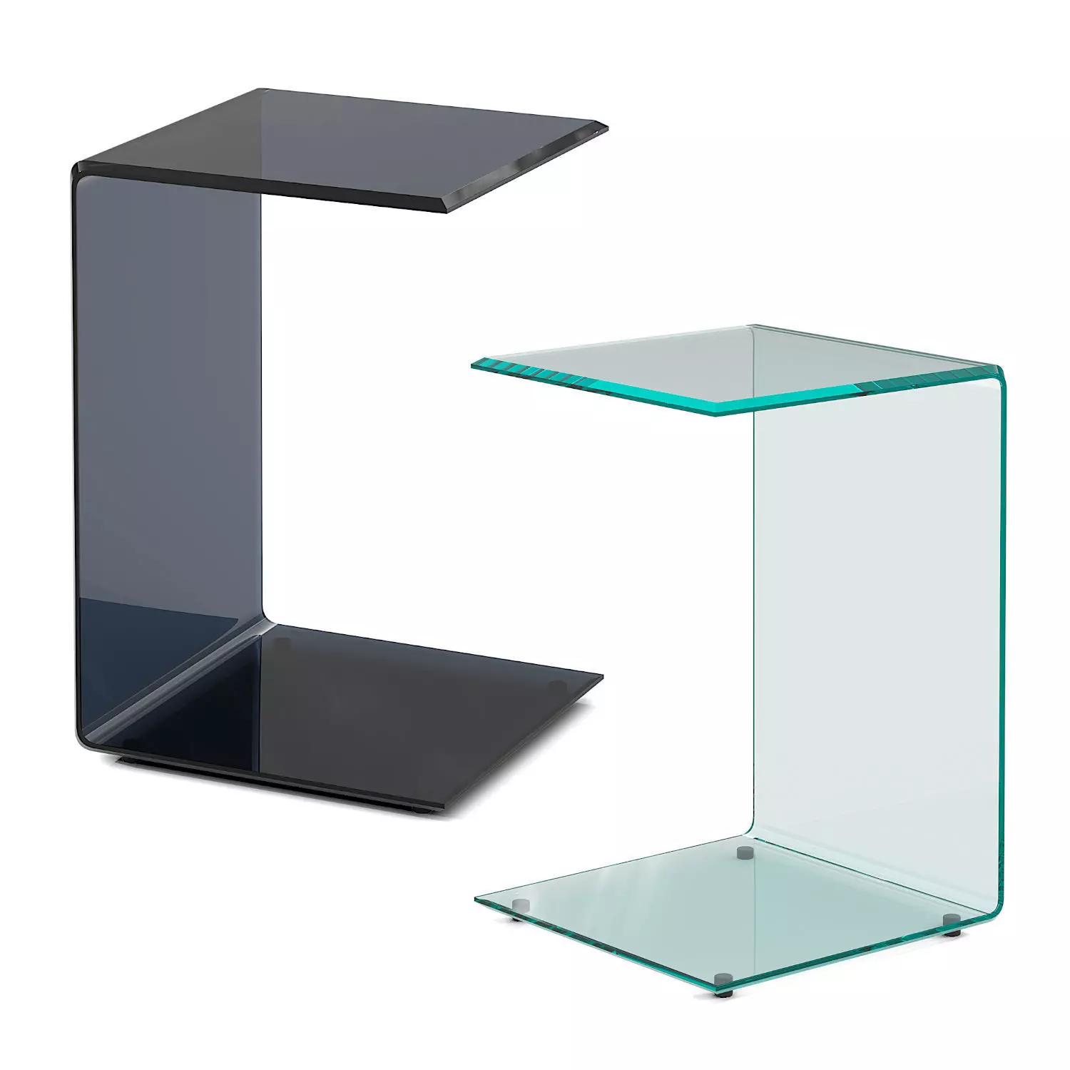 Polly Clear Coffee Table Divanru Low-poly 3D model