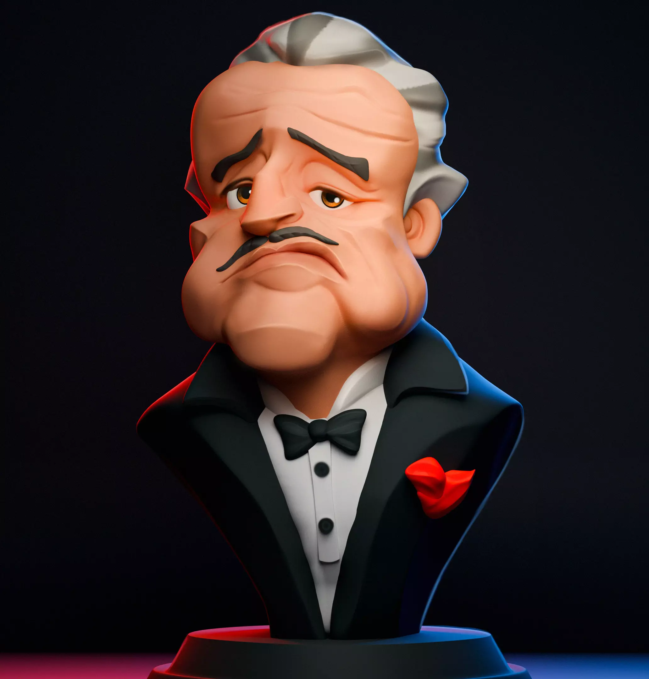 The Godfather Bust 3D print model