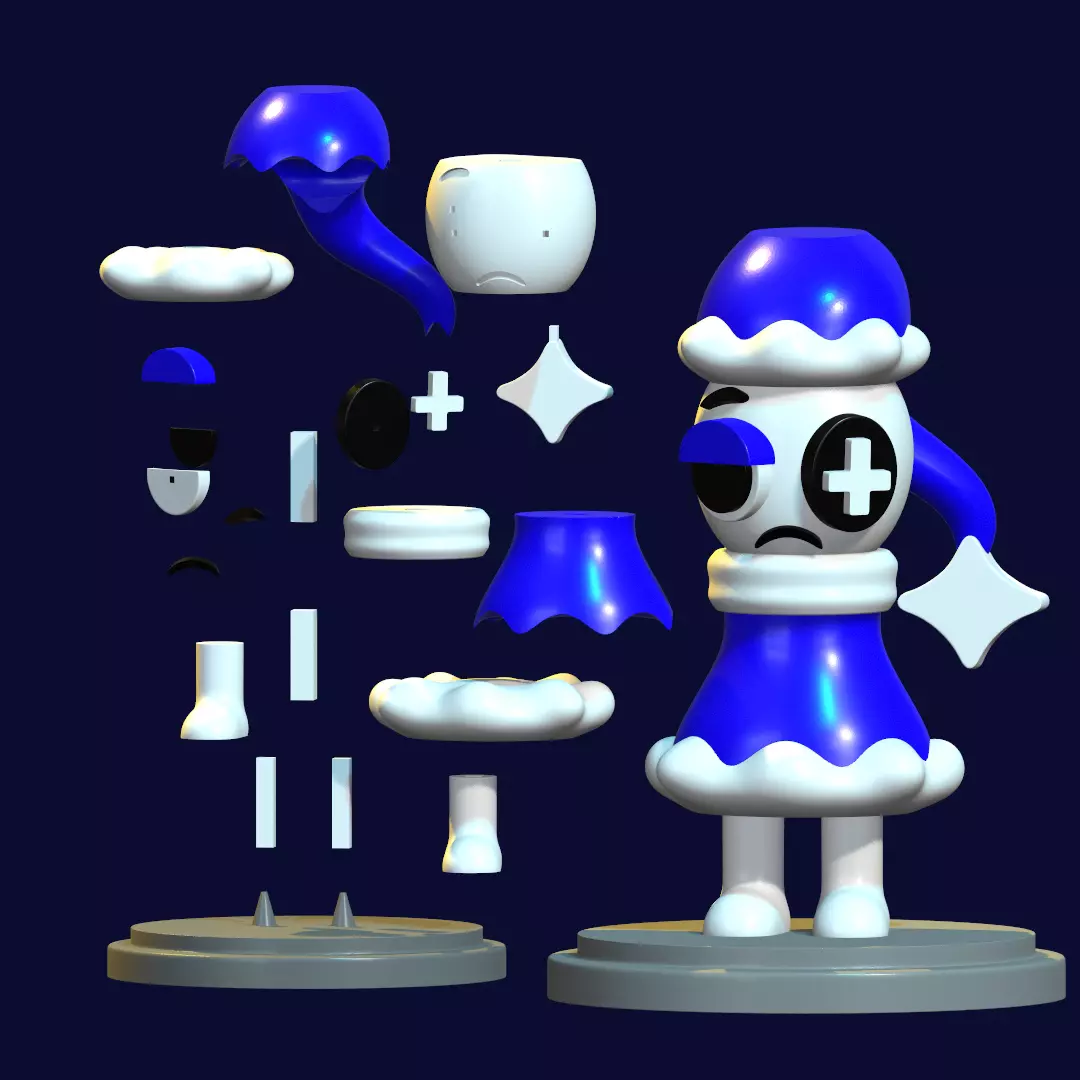 Dandys world Stealth run STL Multipart 3D Model no support 3D print model