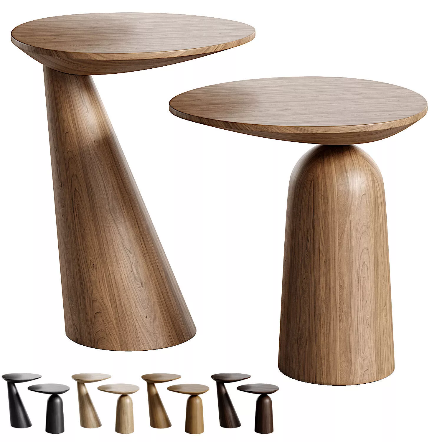 Coffee table Bergen Low-poly 3D model